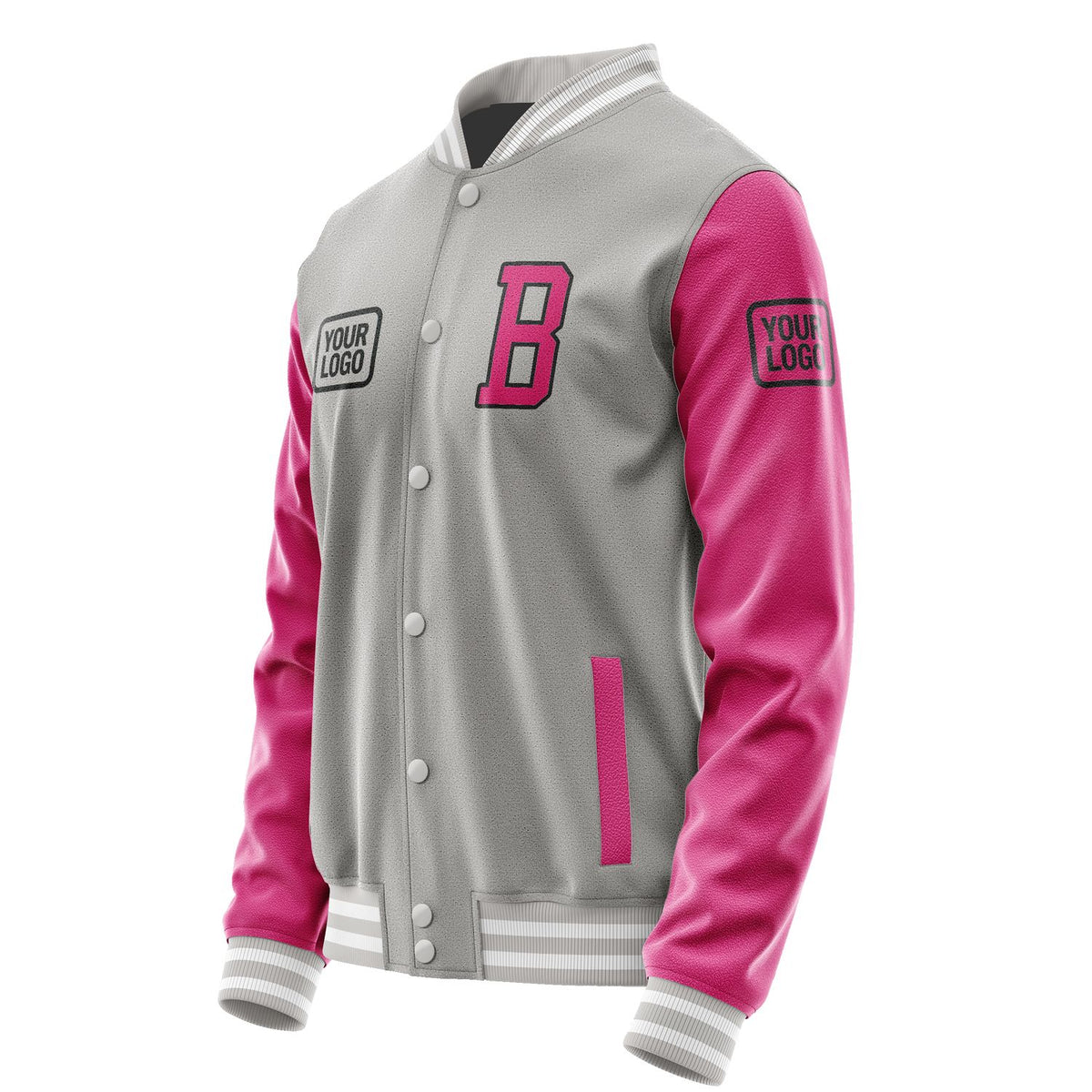 Custom Gray Pink Jacket JA040413041817131317