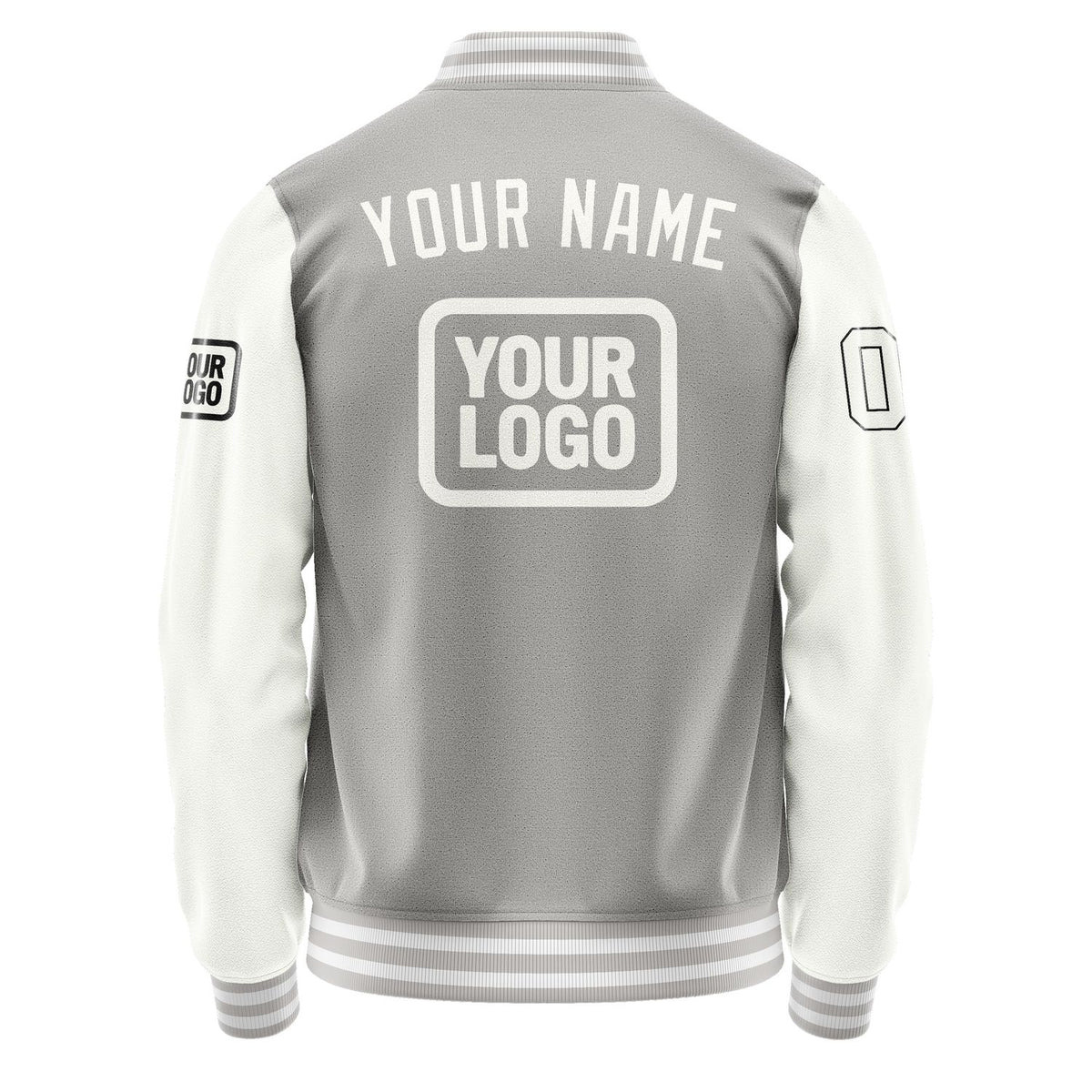 Custom Gray White Jacket JA040418041817181817