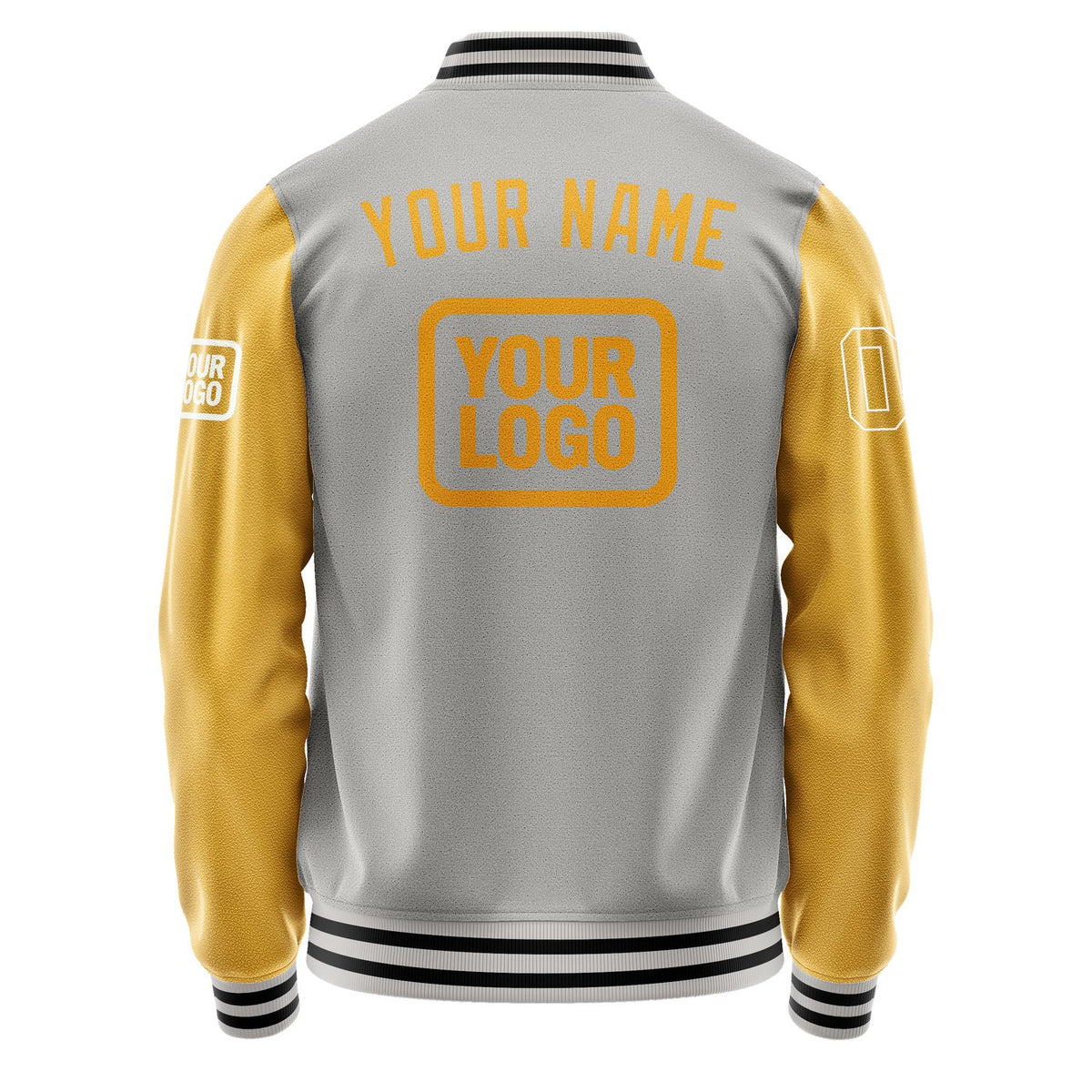 Custom Gray Yellow Jacket JA040419041718191918