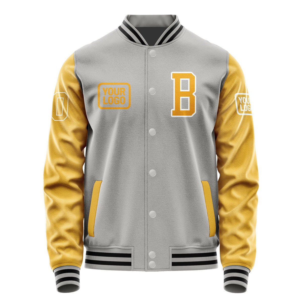 Custom Gray Yellow Jacket JA040419041718191918