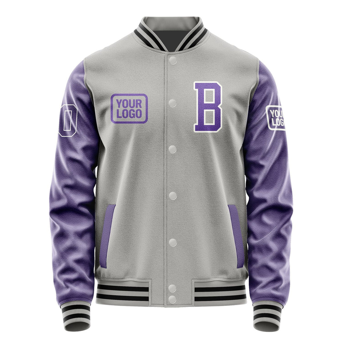 Custom Gray Light Purple Jacket JA040423041718232318