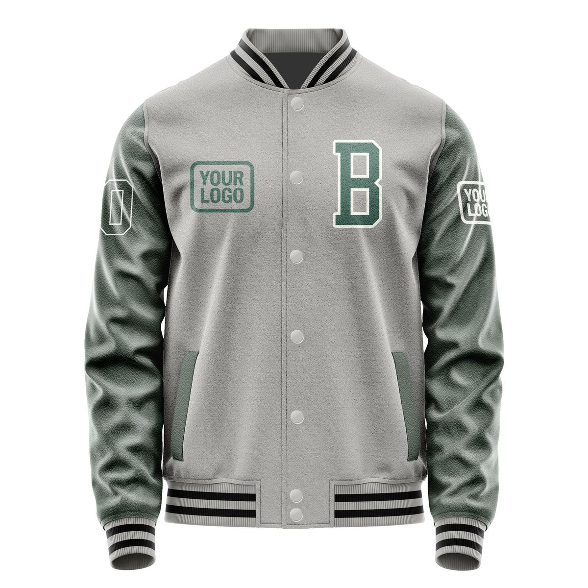 Custom Gray Blue Green Jacket JA040427041718272718