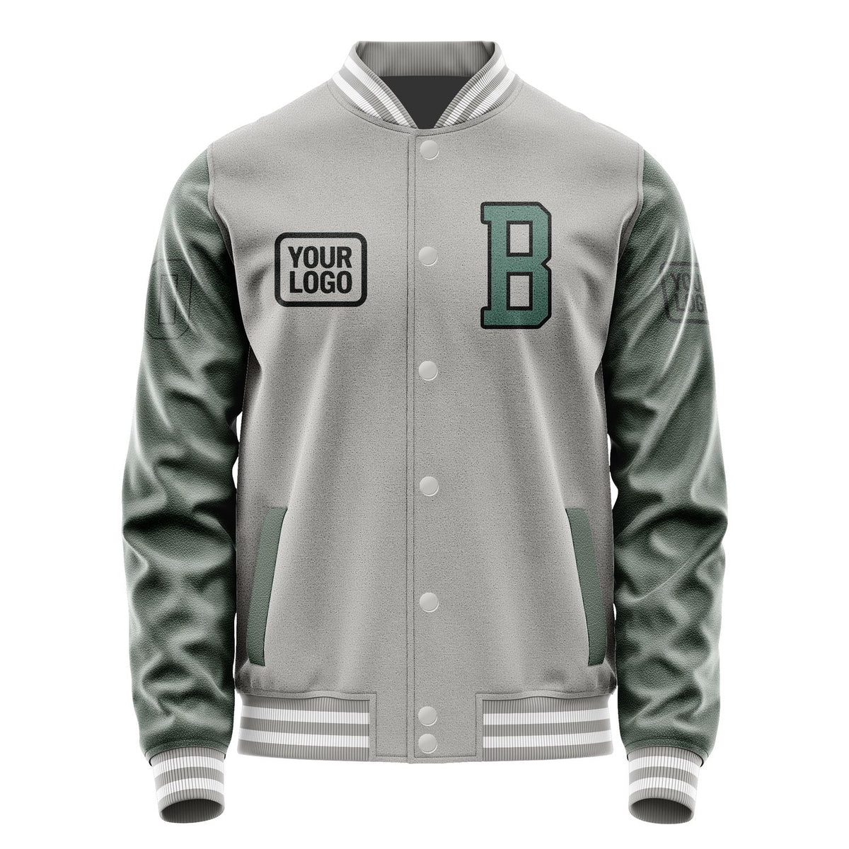 Custom Gray Blue Green Jacket JA040427041817272717