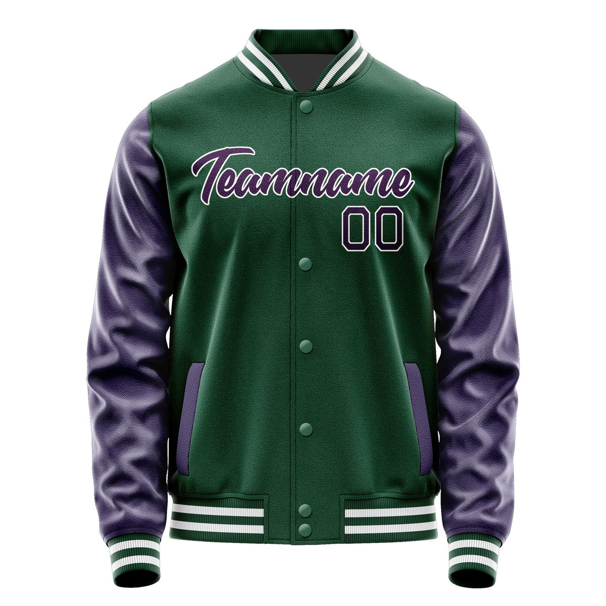 Custom Green Purple Jacket JA0505070518B21807