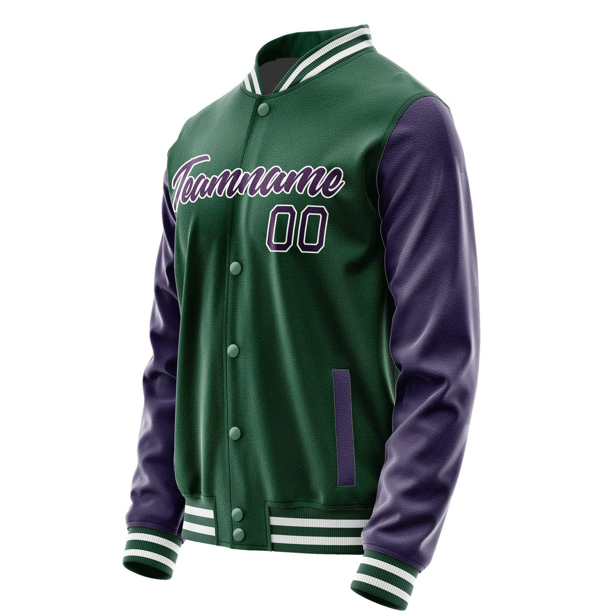 Custom Green Purple Jacket JA0505070518B21807