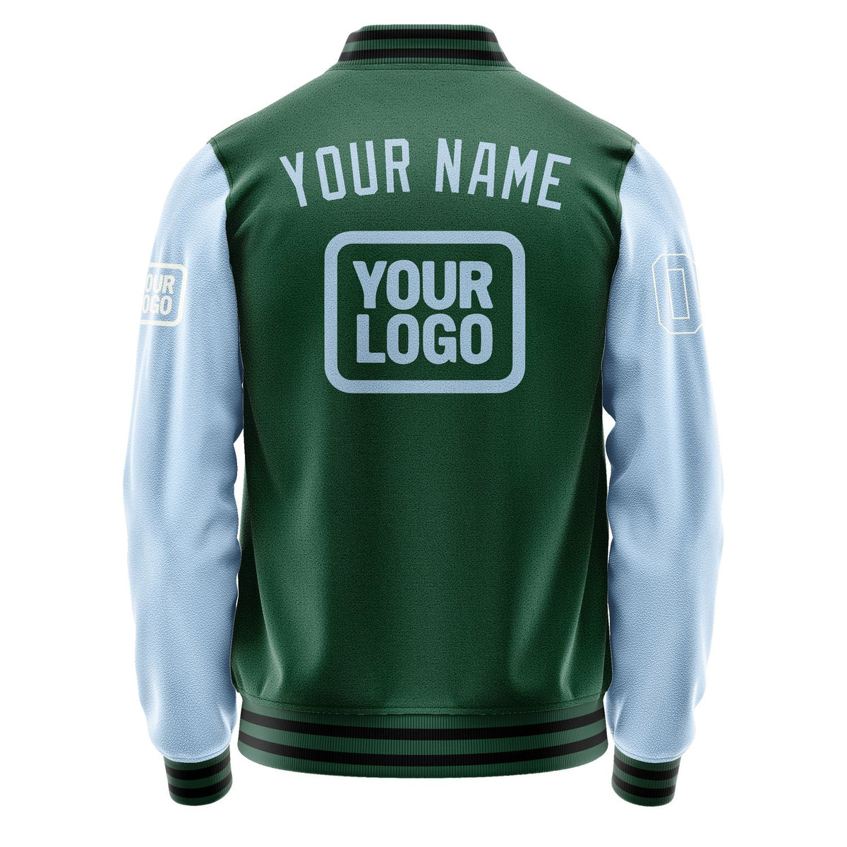 Custom Green Light Blue Jacket JA050508051718080818