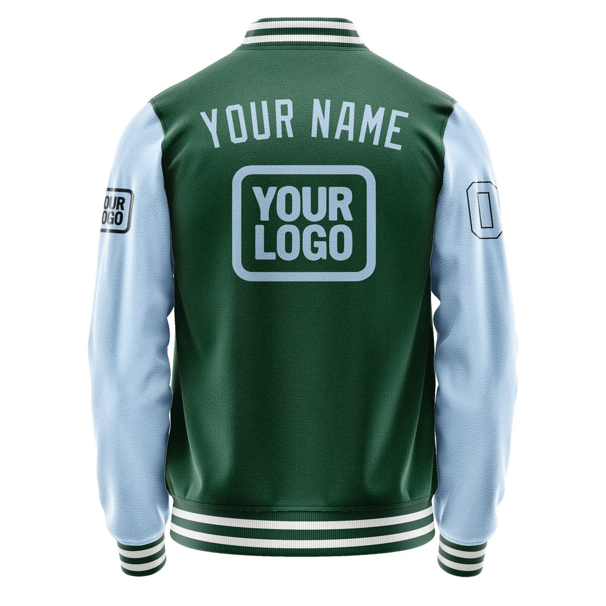 Custom Green Light Blue Jacket JA050508051817080817