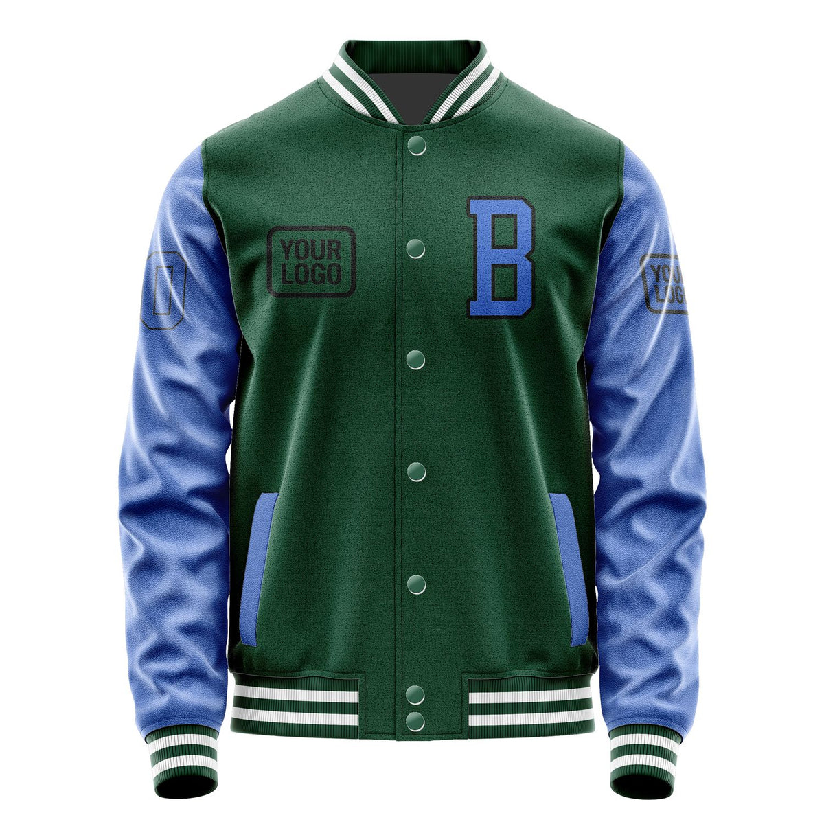 Custom Green Sky Blue Jacket JA050509051817090917