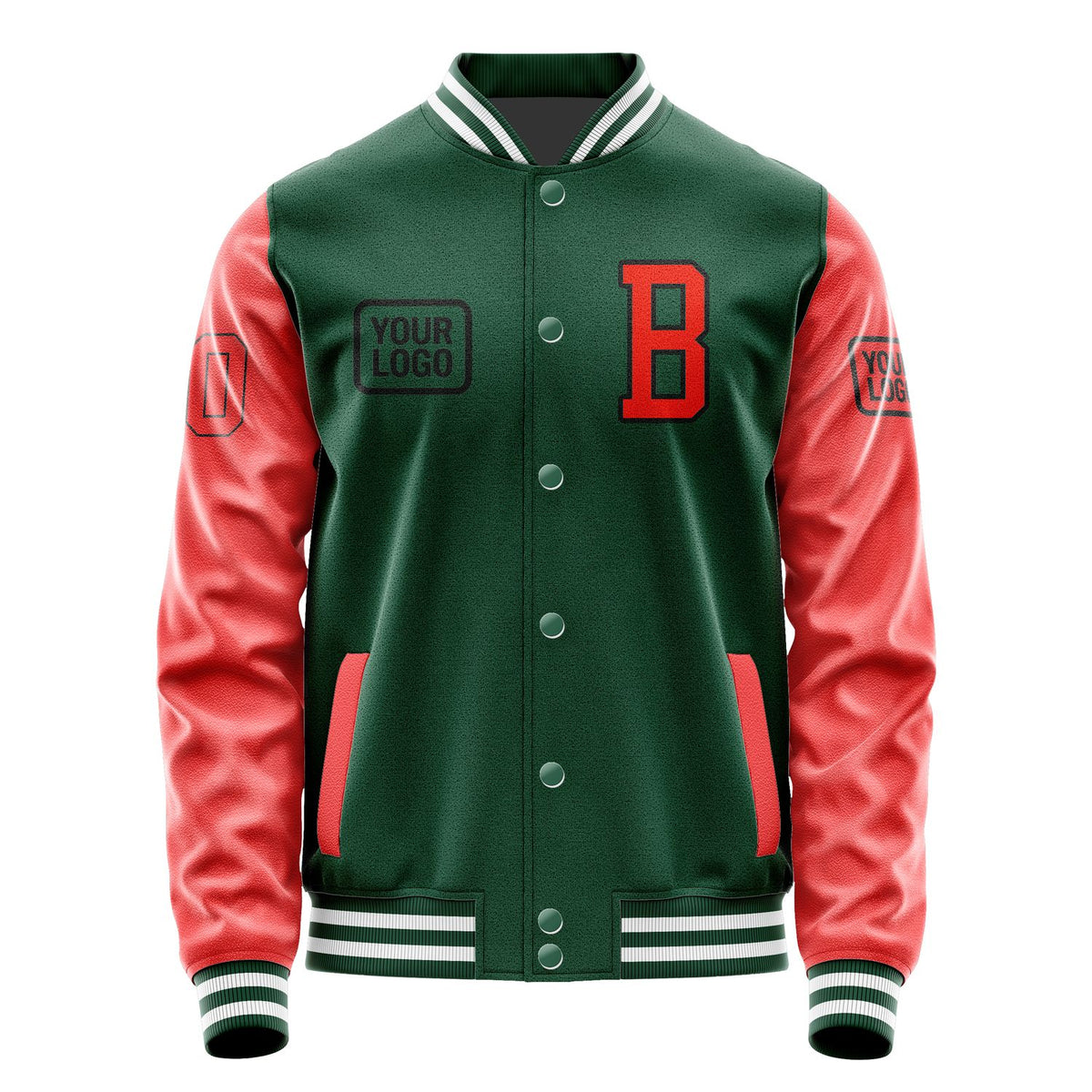 Custom Green Orange Red Jacket JA050512051817121217