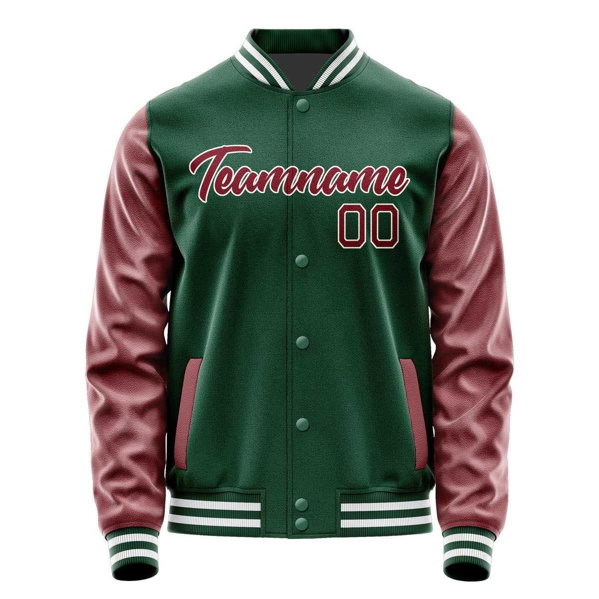 Custom Green Crimson Red Jacket JA0505150518B21815