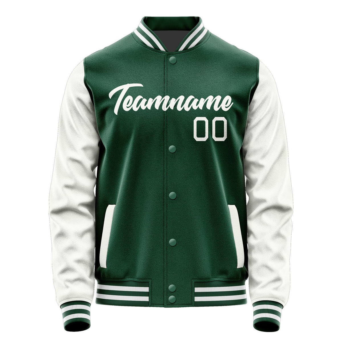 Custom Green White Jacket JA0505180518B21818