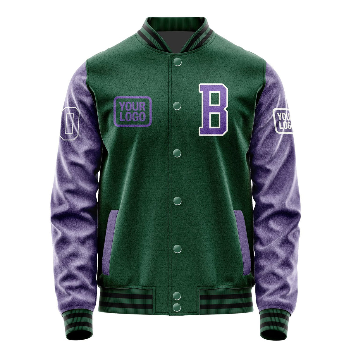 Custom Green Light Purple Jacket JA050523051718232318