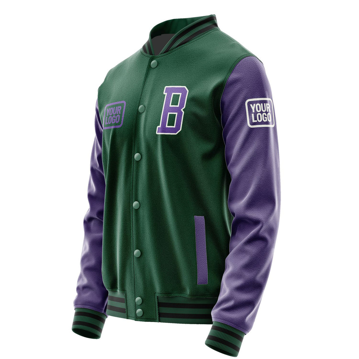 Custom Green Light Purple Jacket JA050523051718232318