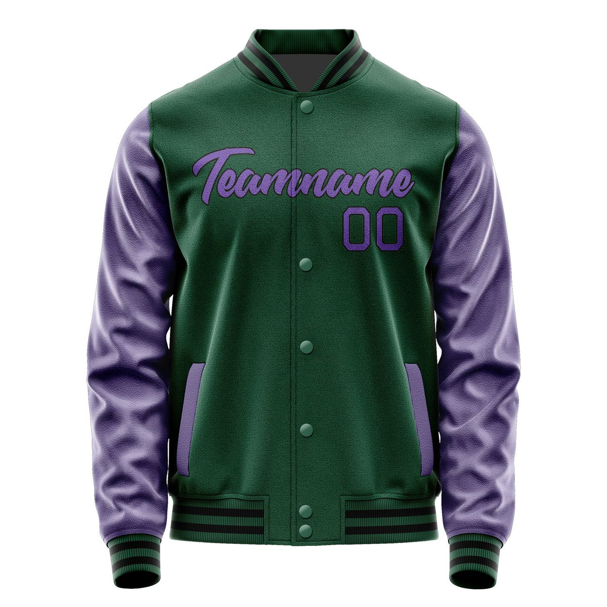 Custom Green Light Purple Jacket JA0505230517B21723