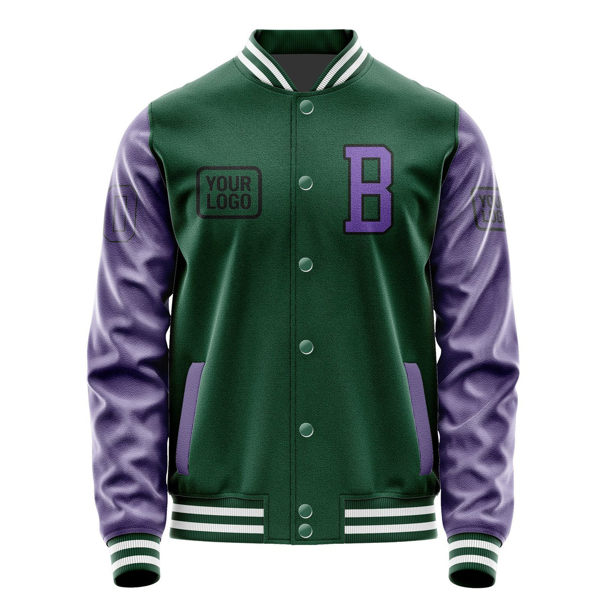 Custom Green Light Purple Jacket JA050523051817232317