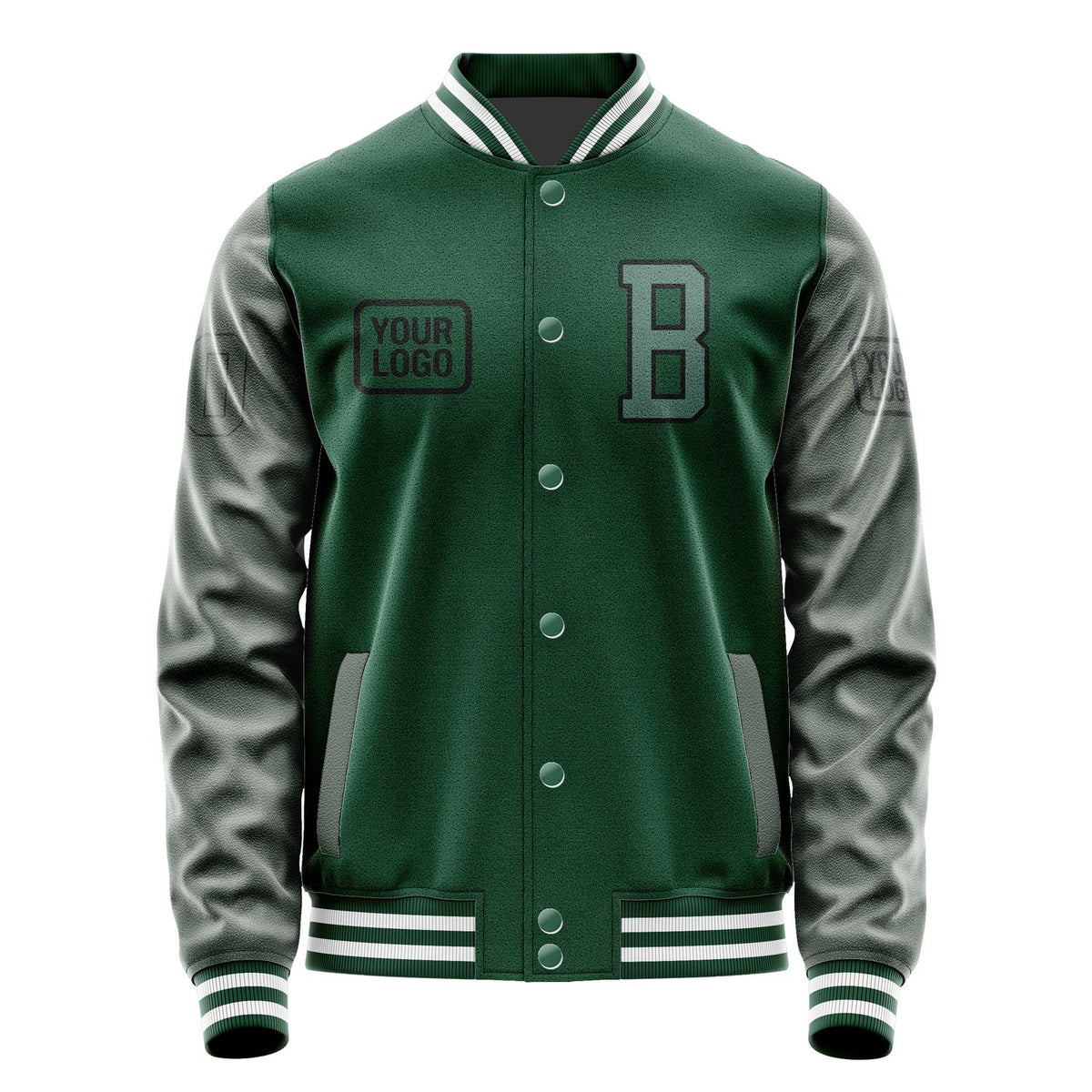 Custom Green Blue Green Jacket JA050527051817272717