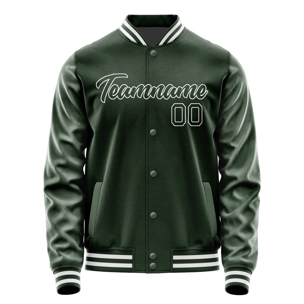 Custom Dark Green Dark Green Jacket JA0606060618B21806