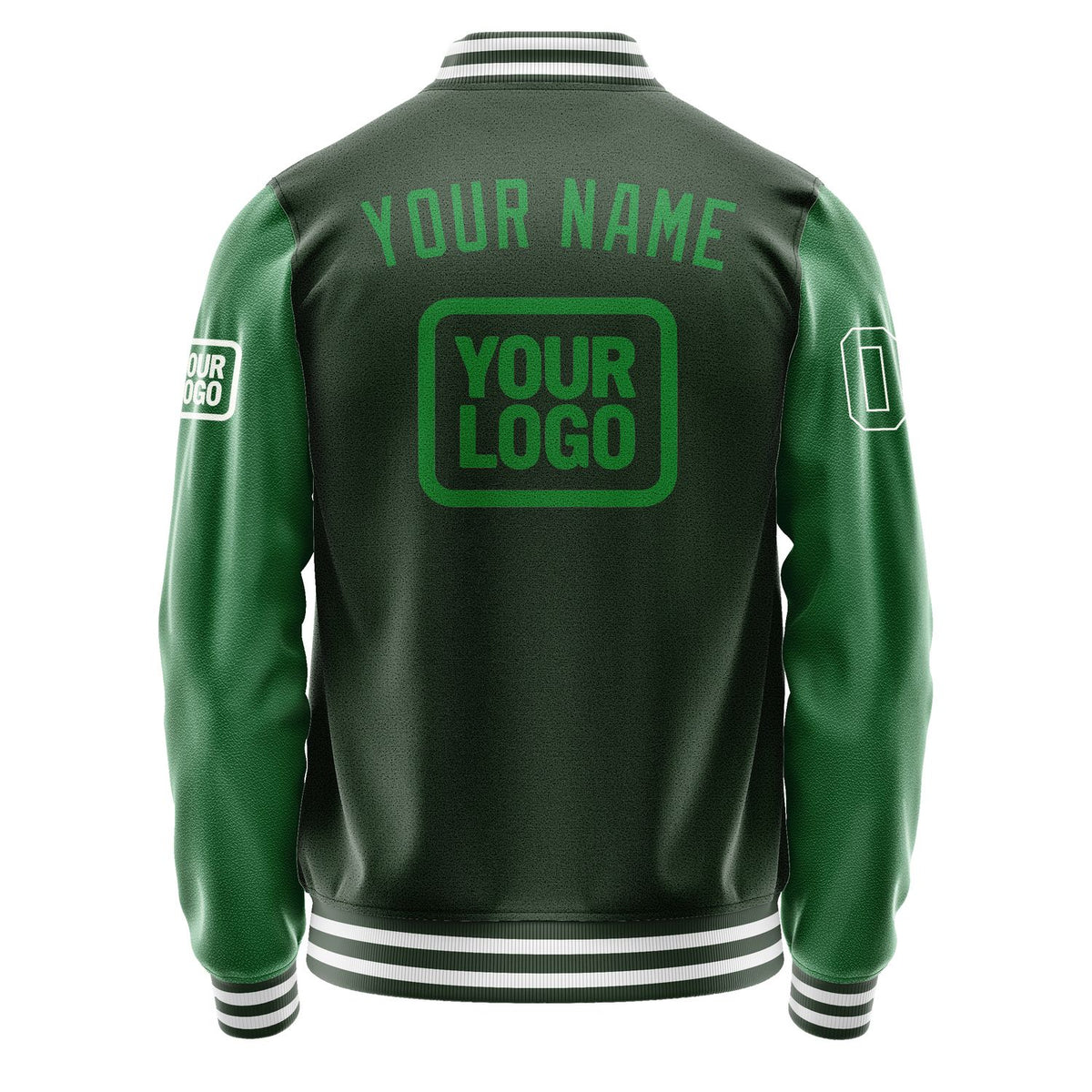 Custom Dark Green Emerald Green Jacket JA060624061818242418