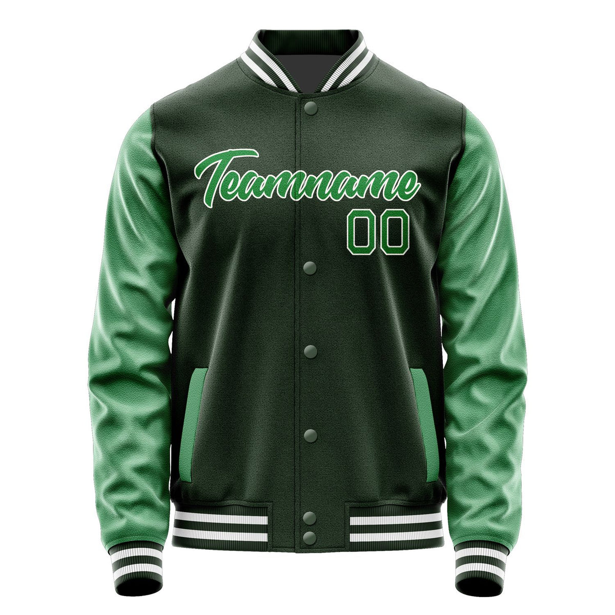 Custom Dark Green Emerald Green Jacket JA0606240618B21824