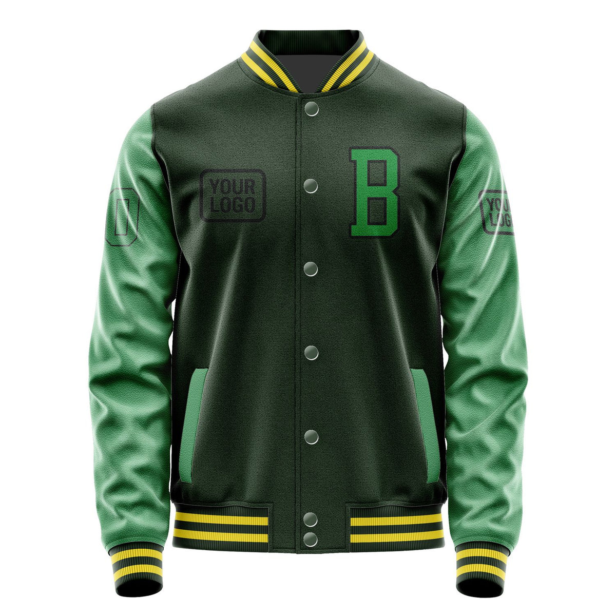 Custom Dark Green Emerald Green Jacket JA060624062617242417