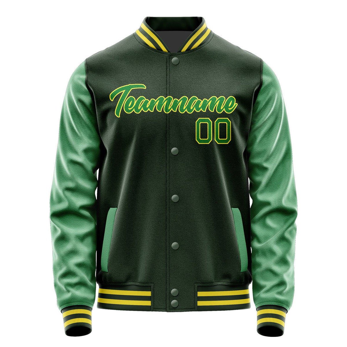 Custom Dark Green Emerald Green Jacket JA0606240626B22624