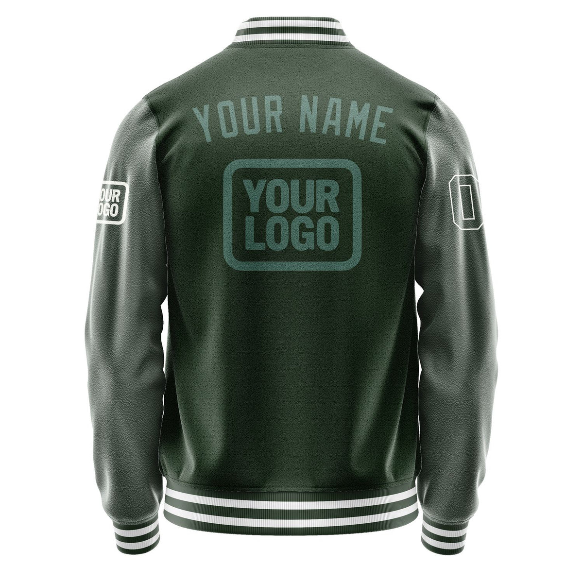 Custom Dark Green Blue Green Jacket JA060627061818272718