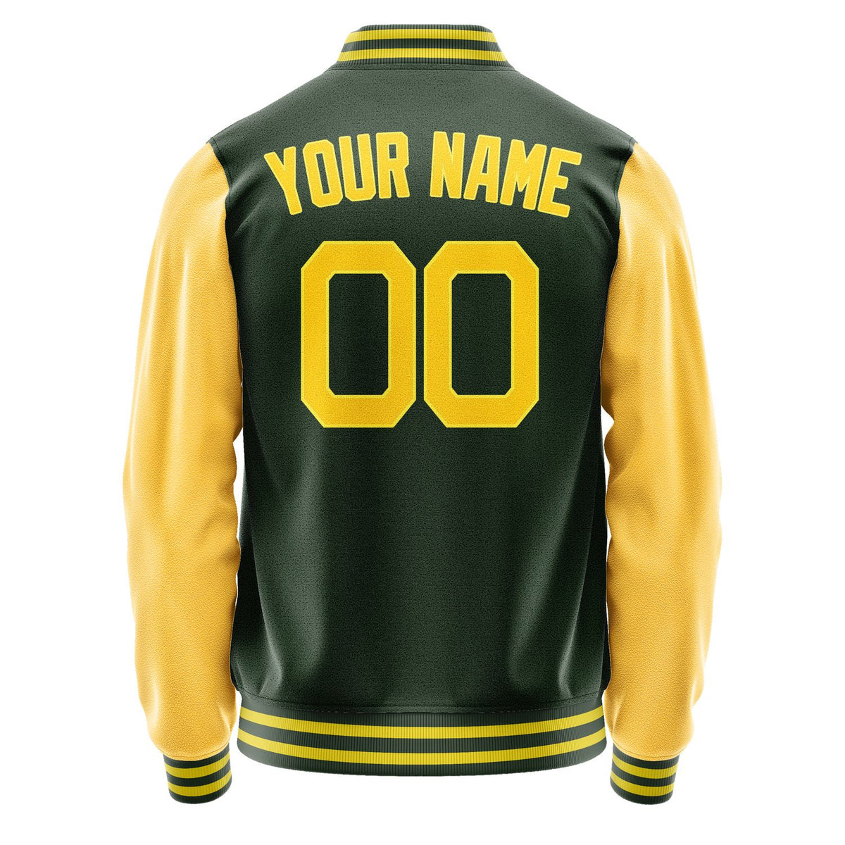 Custom Dark Green Gold Jacket JA0606300626B22630