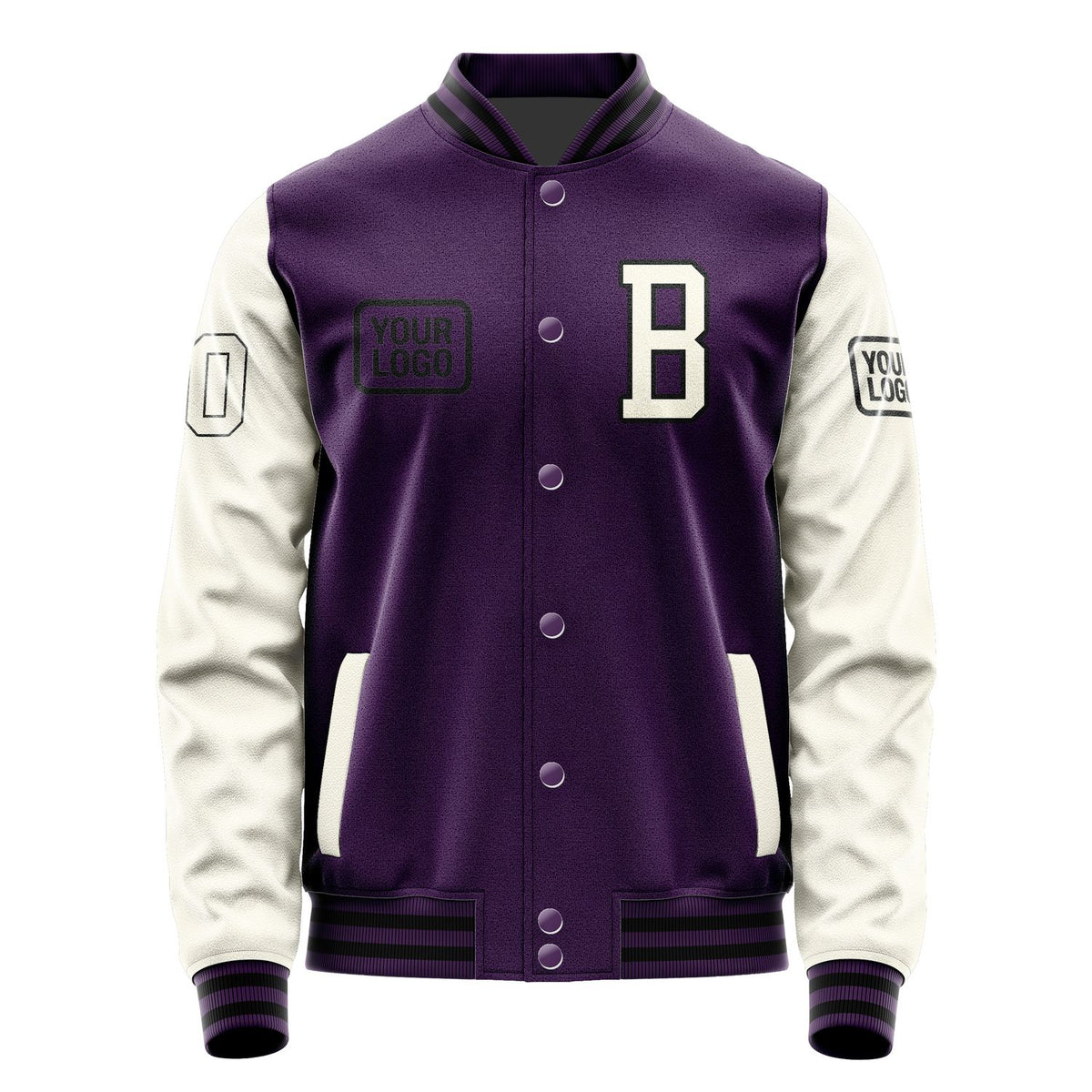 Custom Purple Cream Jacket JA070703071717030317