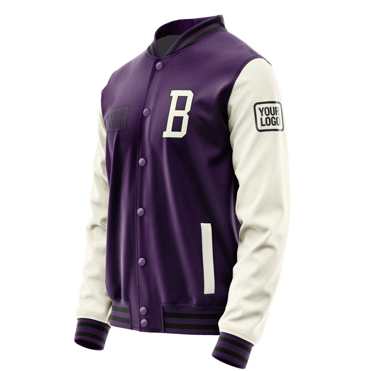 Custom Purple Cream Jacket JA070703071717030317