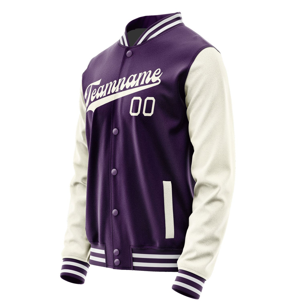 Custom Purple Cream Jacket JA0707030718B31803