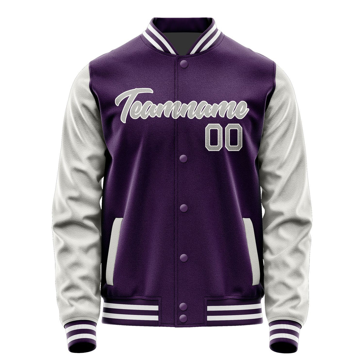 Custom Purple Gray Jacket JA0707040717B21704