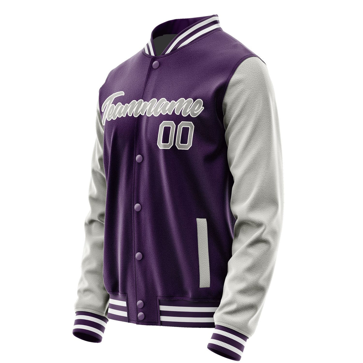 Custom Purple Gray Jacket JA0707040717B21704