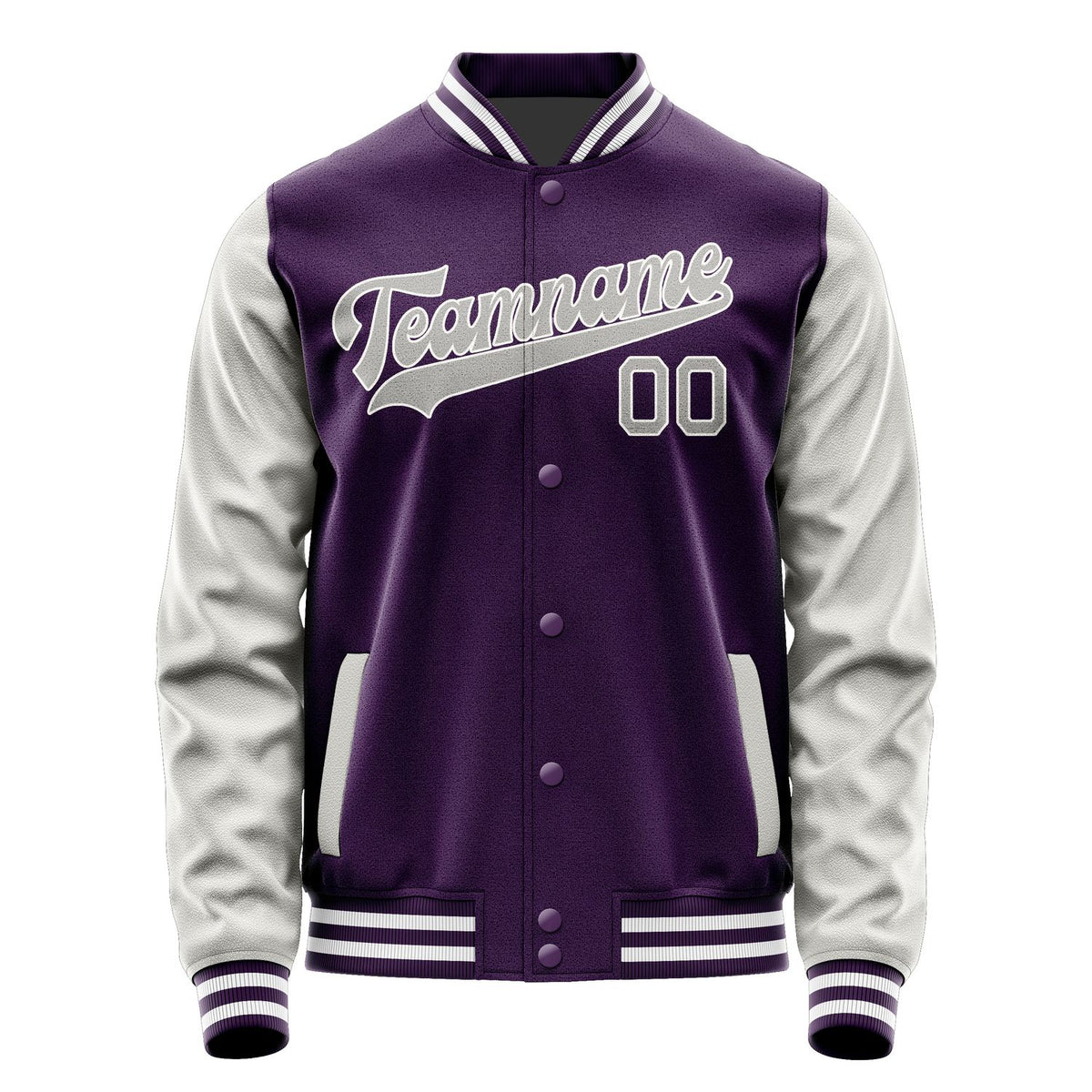 Custom Purple Gray Jacket JA0707040718B31804