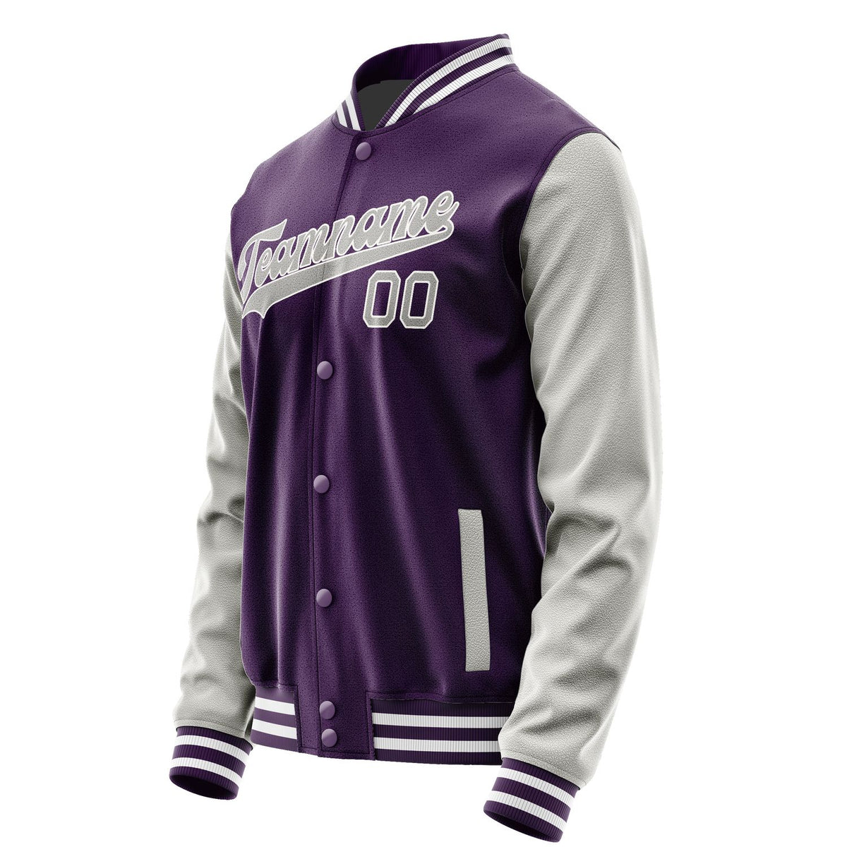 Custom Purple Gray Jacket JA0707040718B31804