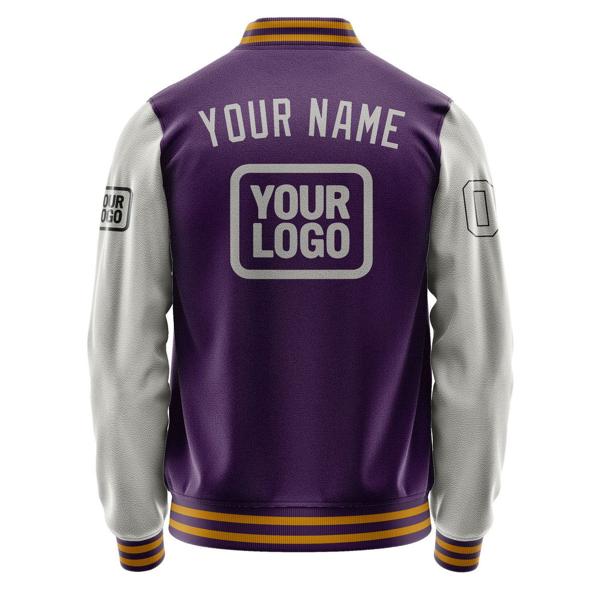 Custom Purple Gray Jacket JA070704071917040417