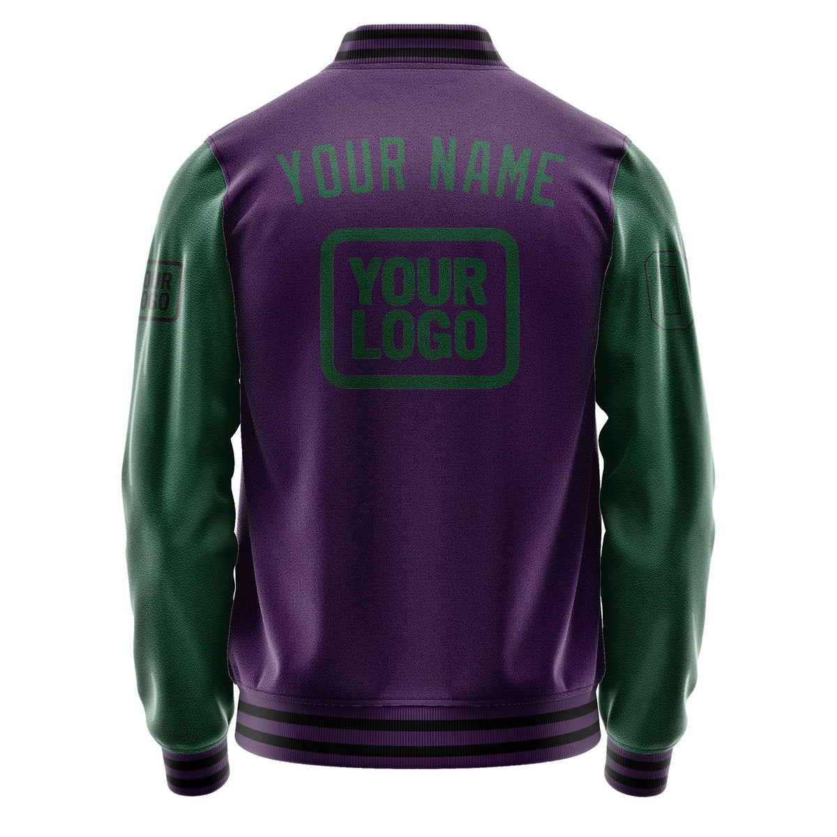 Custom Purple Green Jacket JA070705071717050517