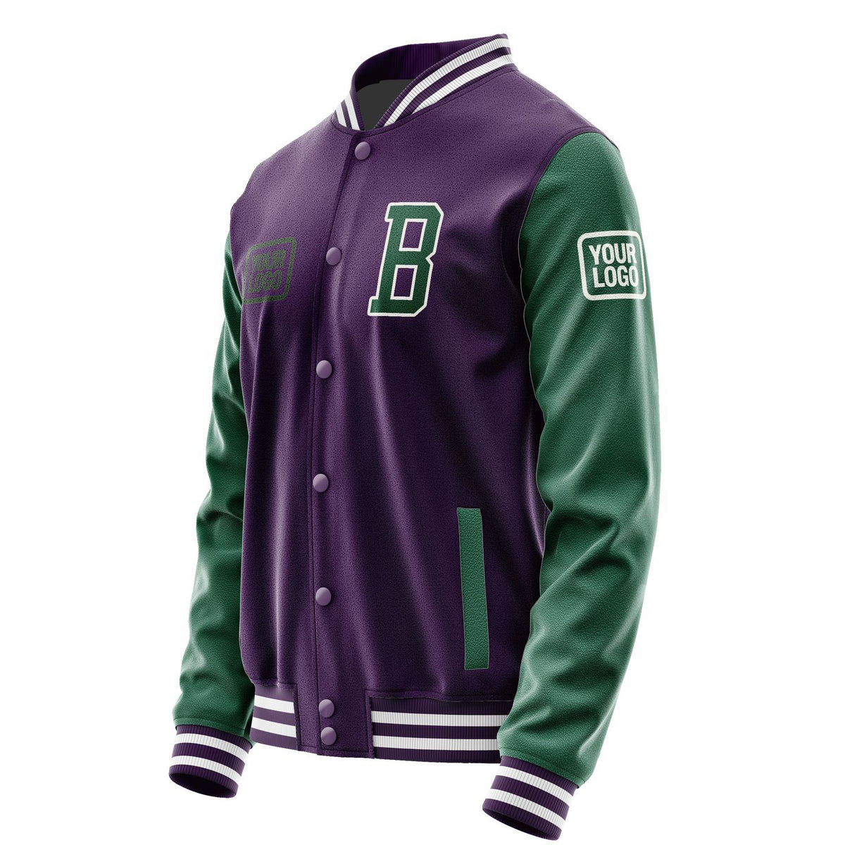 Custom Purple Green Jacket JA070705071818050518