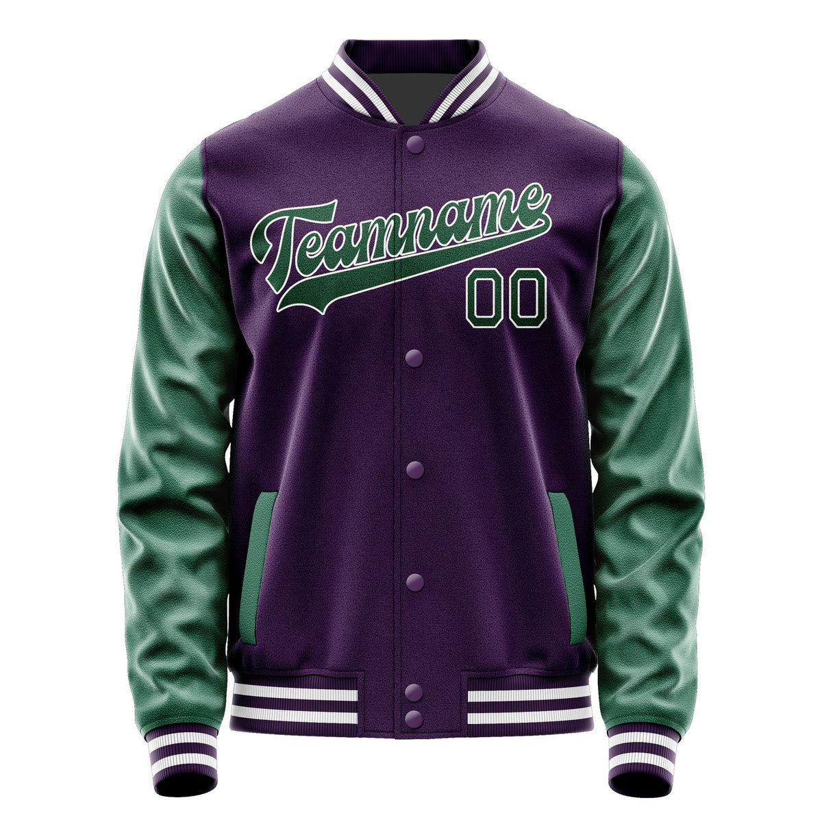 Custom Purple Green Jacket JA0707050718B31805