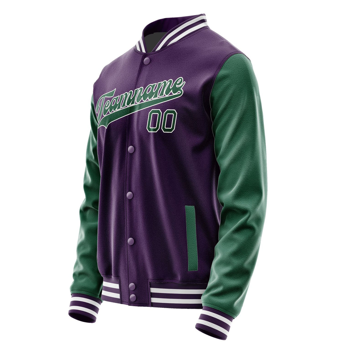 Custom Purple Green Jacket JA0707050718B31805