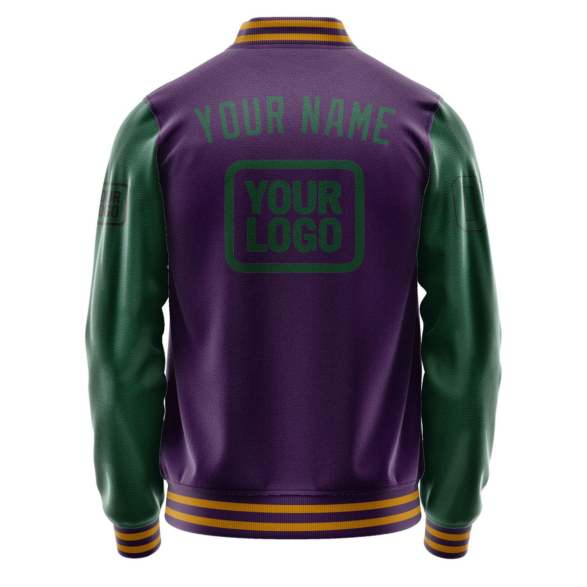 Custom Purple Green Jacket JA070705071917050517