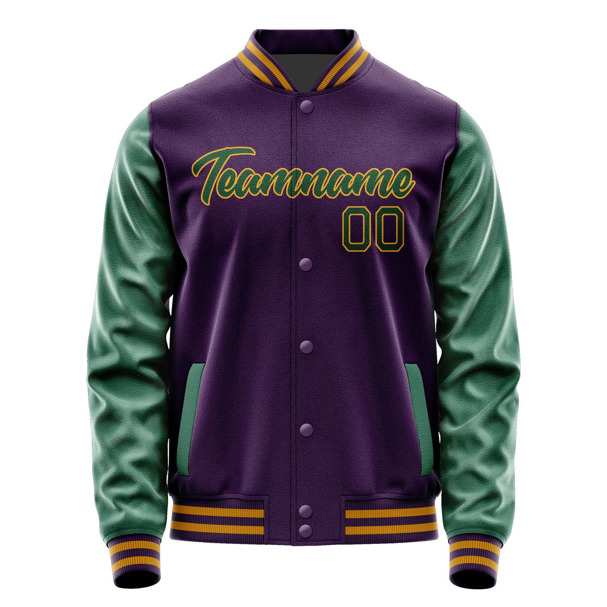 Custom Purple Green Jacket JA0707050718B21805