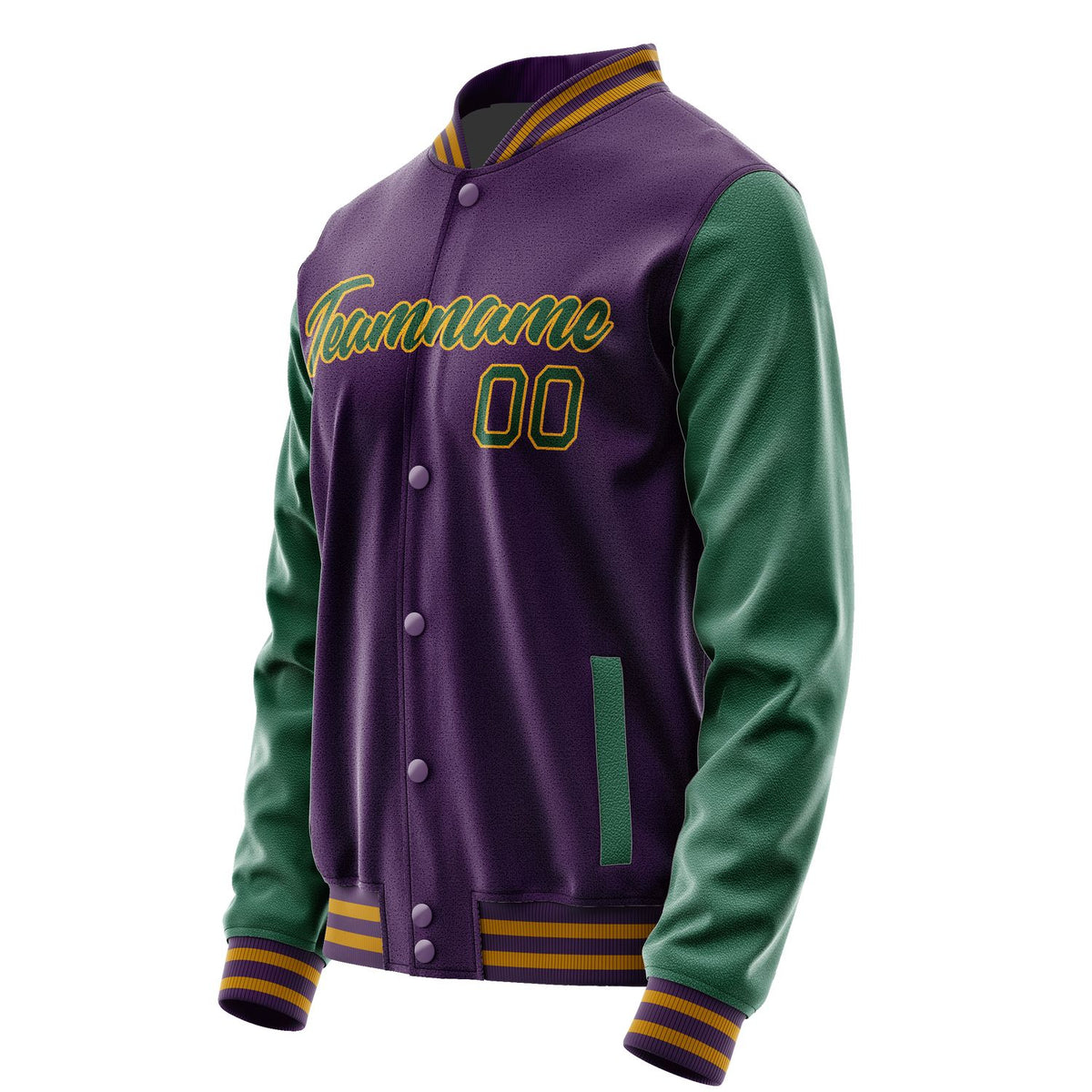 Custom Purple Green Jacket JA0707050718B21805