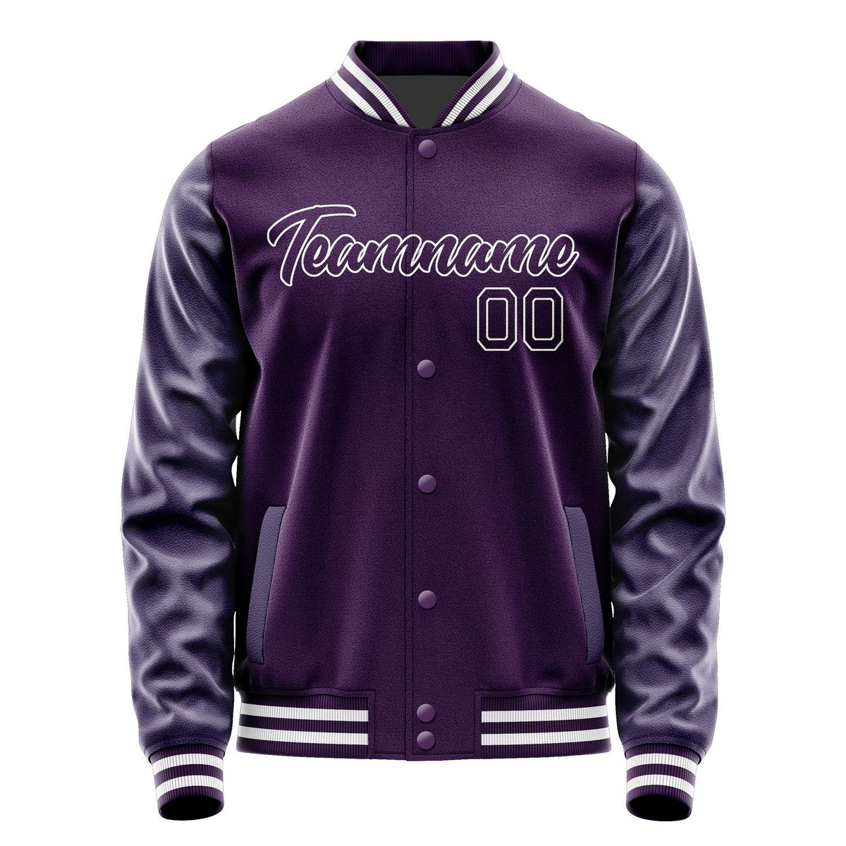 Custom Purple Dark Green Jacket JA0707060719B21906