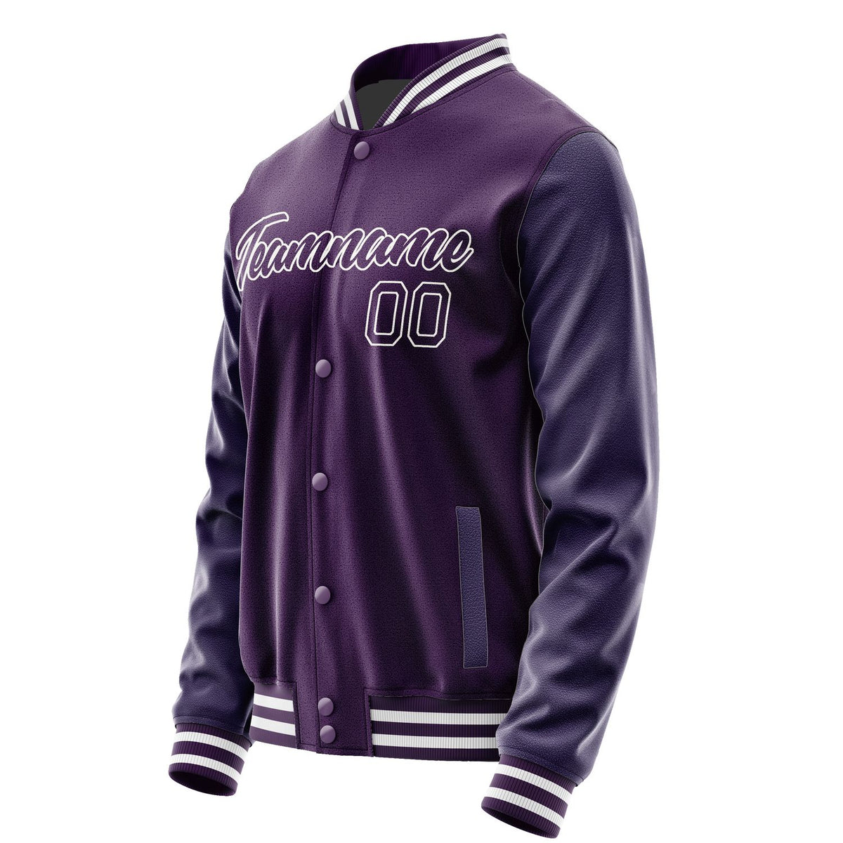 Custom Purple Dark Green Jacket JA0707060719B21906