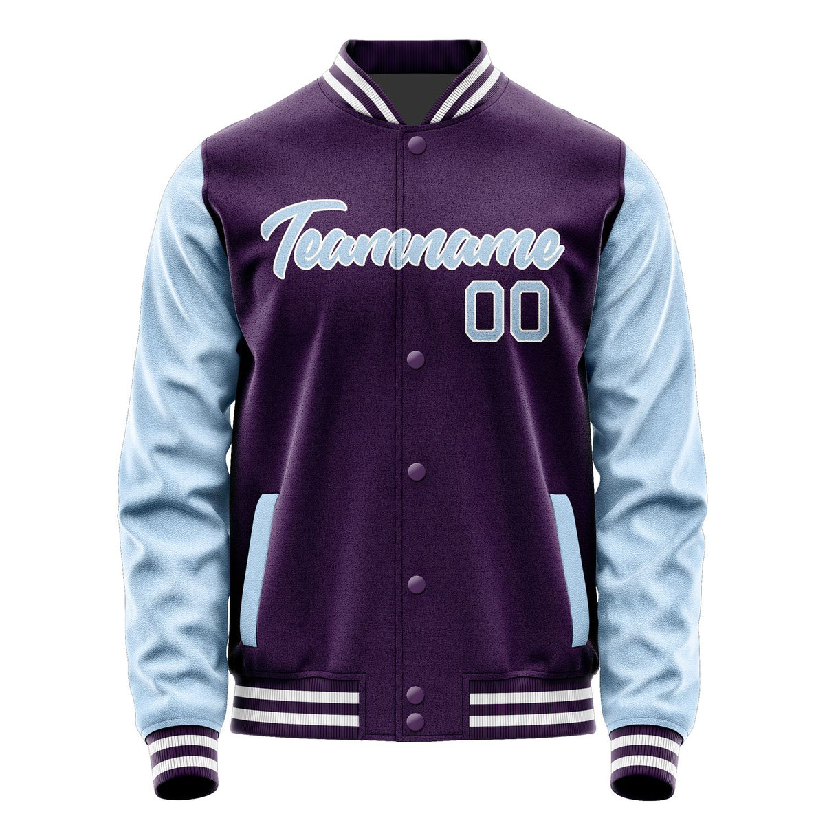 Custom Purple Light Blue Jacket JA0707080717B21708