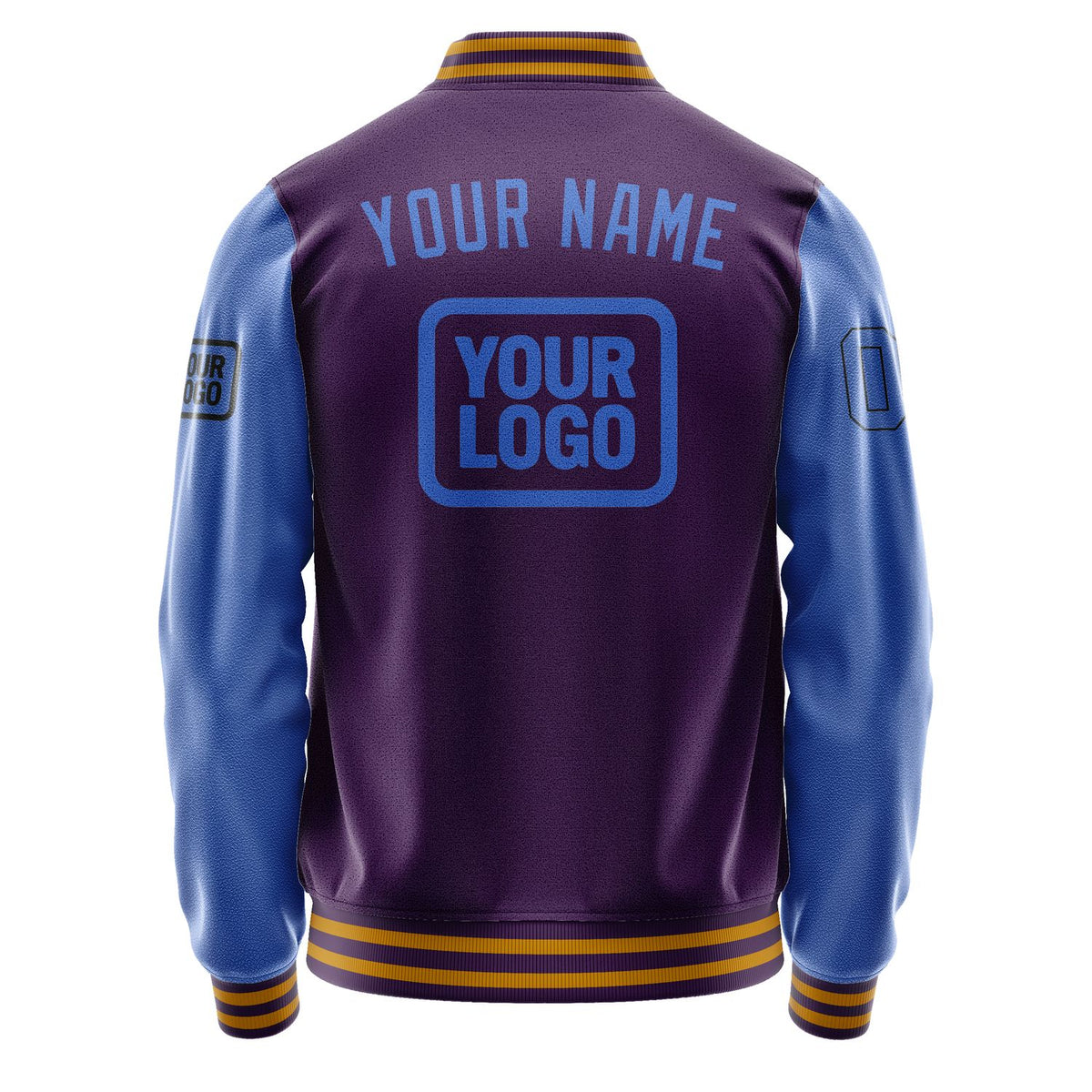 Custom Purple Sky Blue Jacket JA070709071917090917