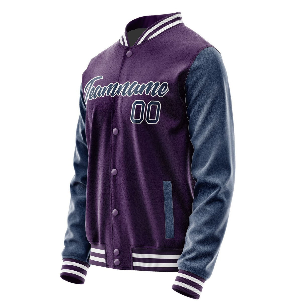 Custom Purple Sky Blue Jacket JA0707090719B21909