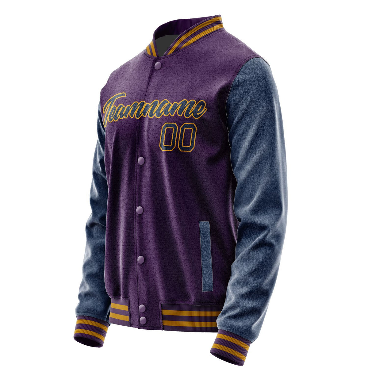 Custom Purple Blue Jacket JA0707100718B21810