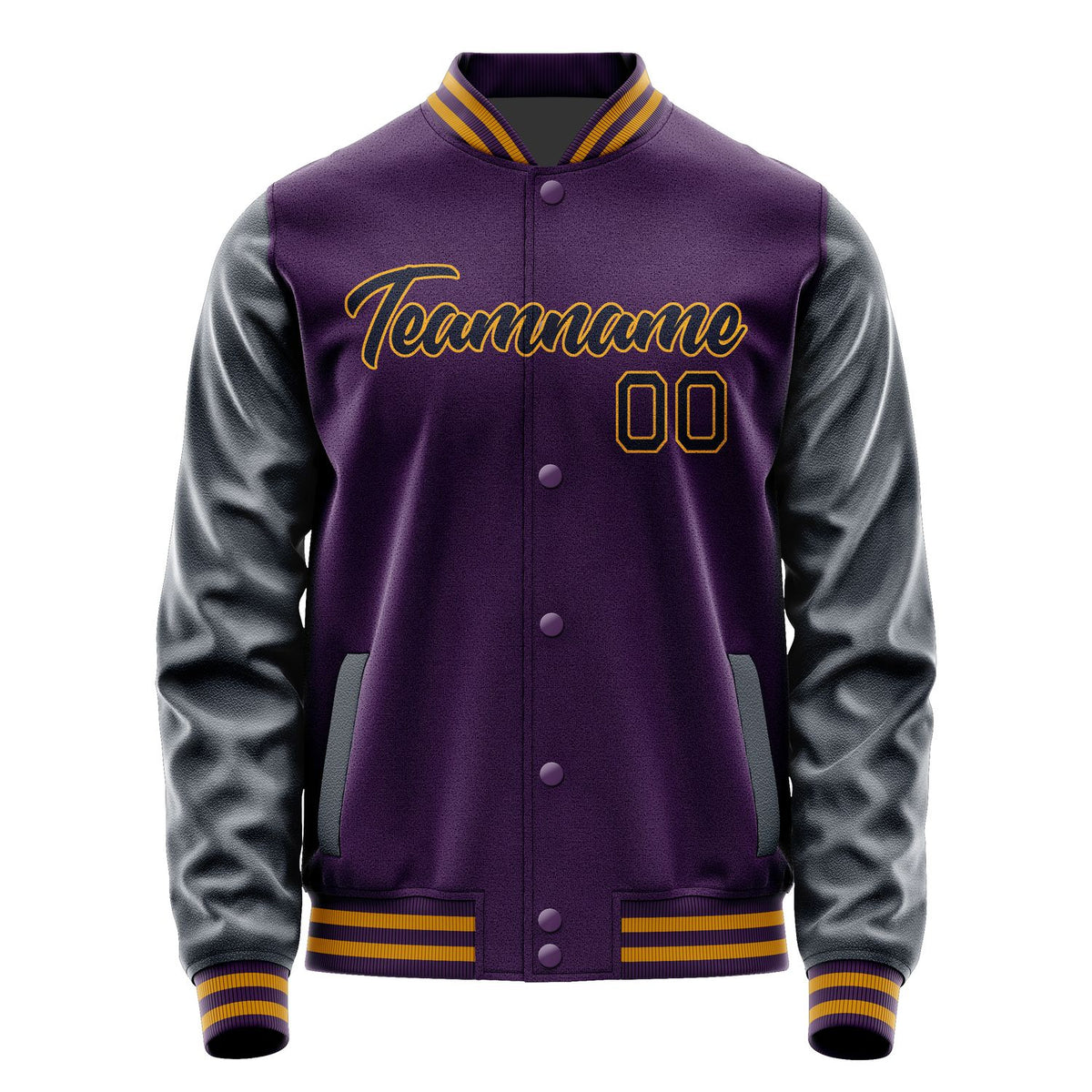 Custom Purple Navy Jacket JA0707110718B21811