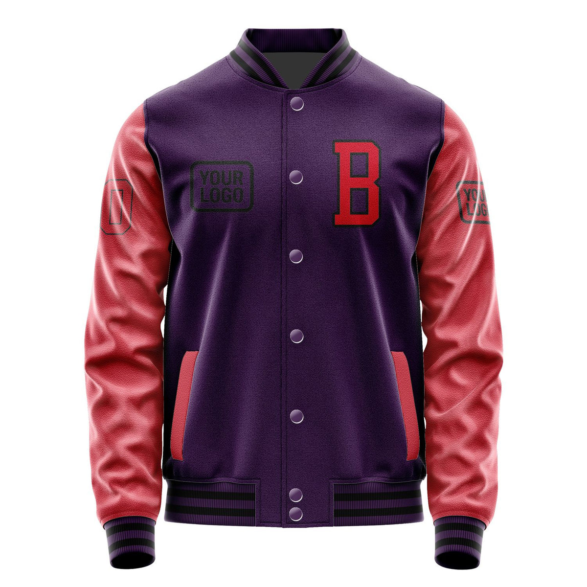 Custom Purple Red Jacket JA070714071717141417